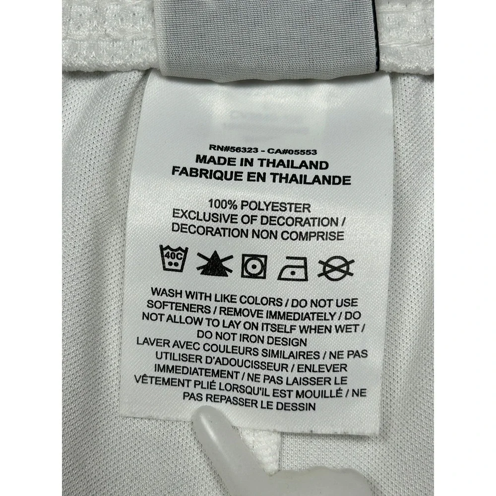 Nike Dri-FIT Shorts Polyester White Black Large Womens